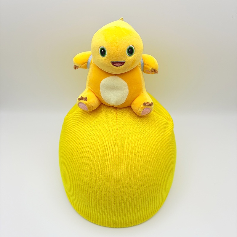 001 Bella Original Ski Cover Cartoon Kinder-Motorradhelm-Dekoration Gelber Milchdrache Rucksackstil_voghion.com