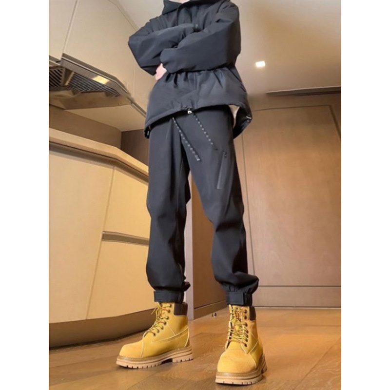 001 American Style Outdoor Functional Waterproof Softhell Men Winter High Street Fleece Lined Velcro Ski Hiking Jogger_voghion.com