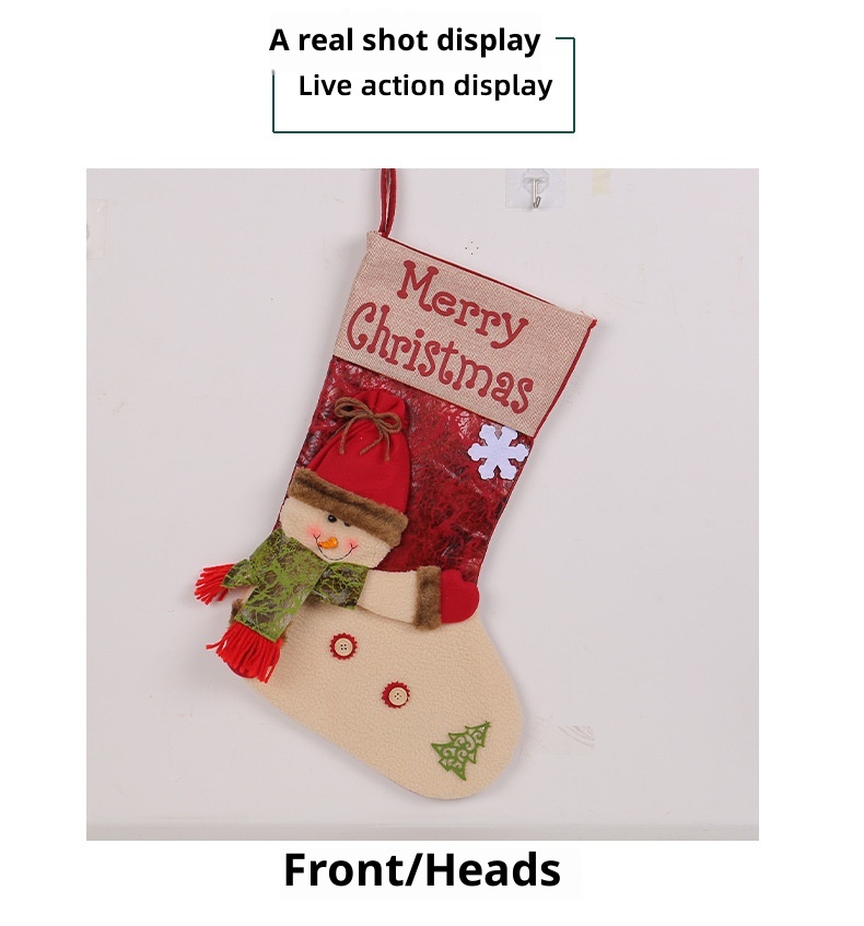 Lillian Big Head Doll Hong Kong Love 3D Santa Claus Extra Large Thickened Christmas Socks Wholesale_voghion.com