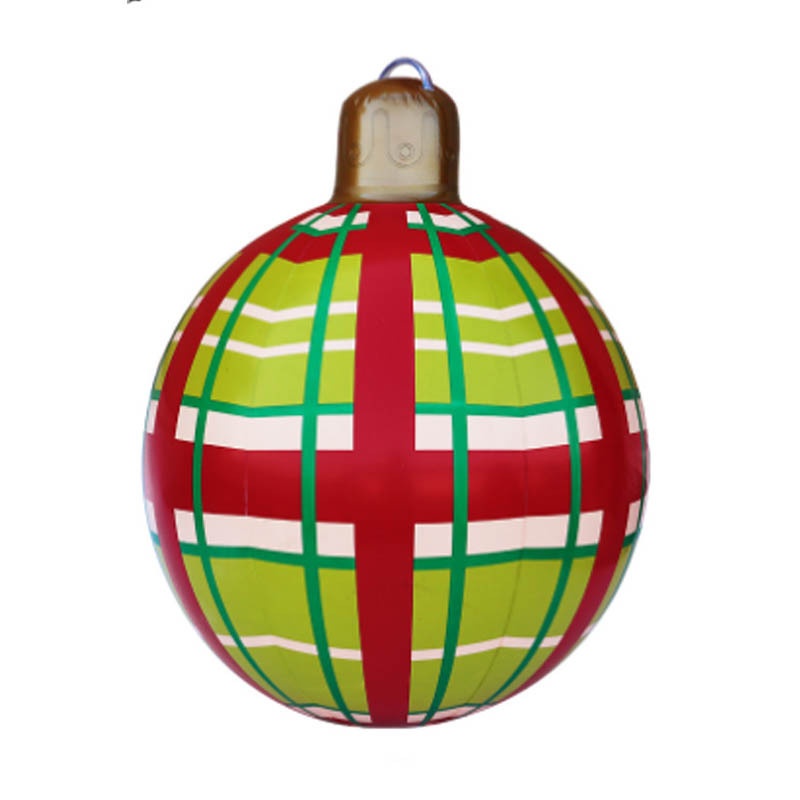Adornos inflables para patio exterior Lillian: ambiente festivo, colgante, artículos para fiestas navideñas, bola decorativa_voghion.com