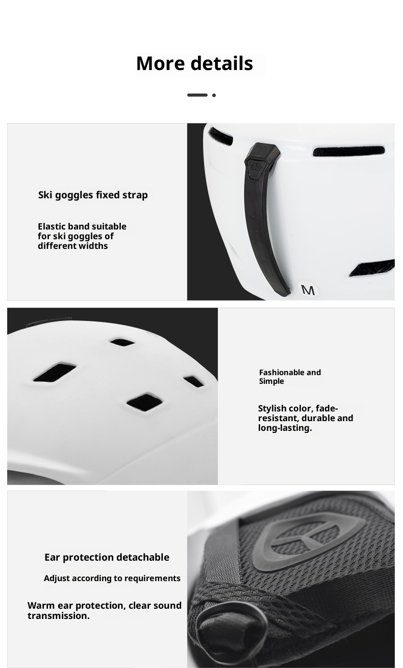 001 MOON Einteiliger Schutzhelm für Outdoor-Skibekleidung, Unisex, Profi-Skihelm_voghion.com