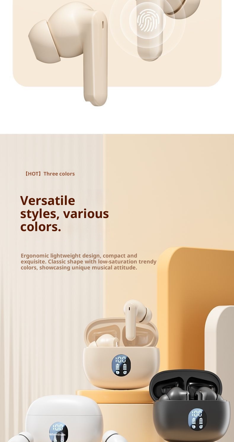 3c Domestic E-commerce 2025 New In-ear Wireless Sports Noise-cancelling Bluetooth Earphones High Sound Quality_voghion.com