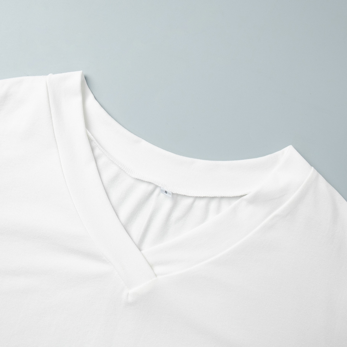 ChicShe Cross-Border V-Neck Sleeve Long Pants Pajama Set European And American 2025 Autumn New Knitted Pajamas Export Home Wear_voghion.com