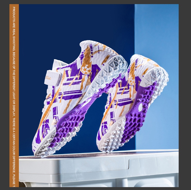 Botas de fútbol ShoeGlobe para hombre y mujer con tacos rotos, TF para adultos, zapatillas de entrenamiento para niño y niña, césped artificial AG con tacos largos_voghion.com