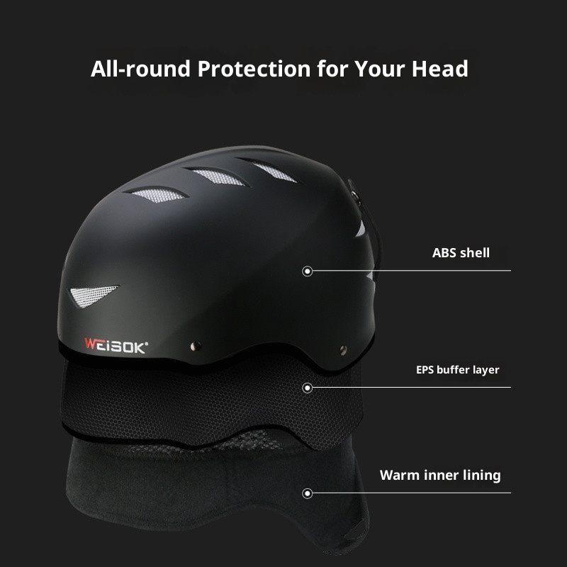 001 Neuer Erwachsenenhelm für Damen und Herren, professionelle Kappe mit integrierter Skibrille, komplettes Ski- und Snowboard-Set_voghion.com