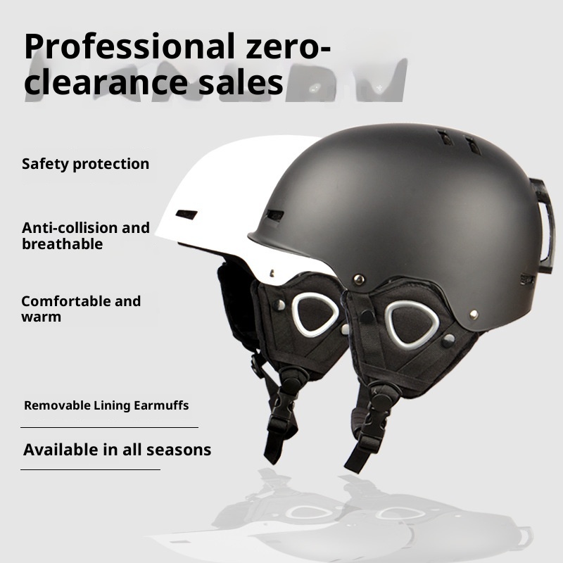 001 Üretici Toptan Kayak Kaskı Sıcak Snowboard Kar Şapkası Yetişkin Çocuk Unisex Spor Ekipmanları Kalınlaştırılmış Soğuğa Dayanıklı_voghion.com