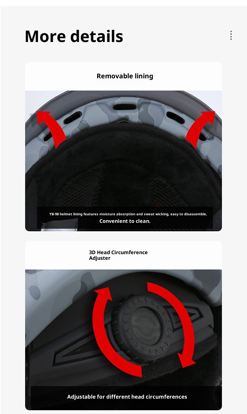 001 Spezial-Skihelm für Damen und Herren, integrierte professionelle Schutzausrüstung für Snowboarden und Skifahren, warm und_voghion.com