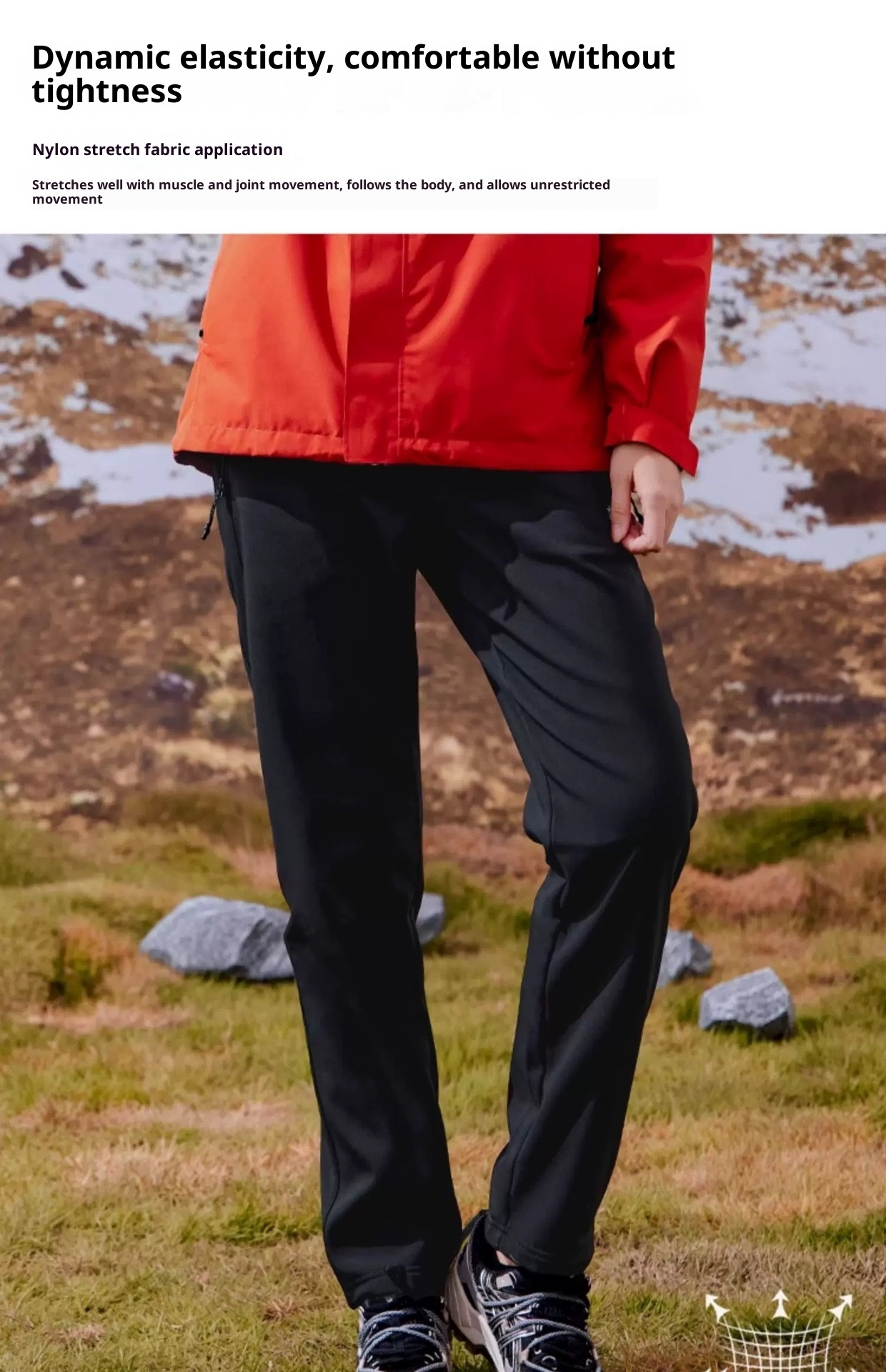 001 Pantaloni da trekking da uomo, caldi, larghi, antivento, foderati in pile, softshell da donna, pantaloni lunghi a gamba dritta, ghiaccio e_voghion.com