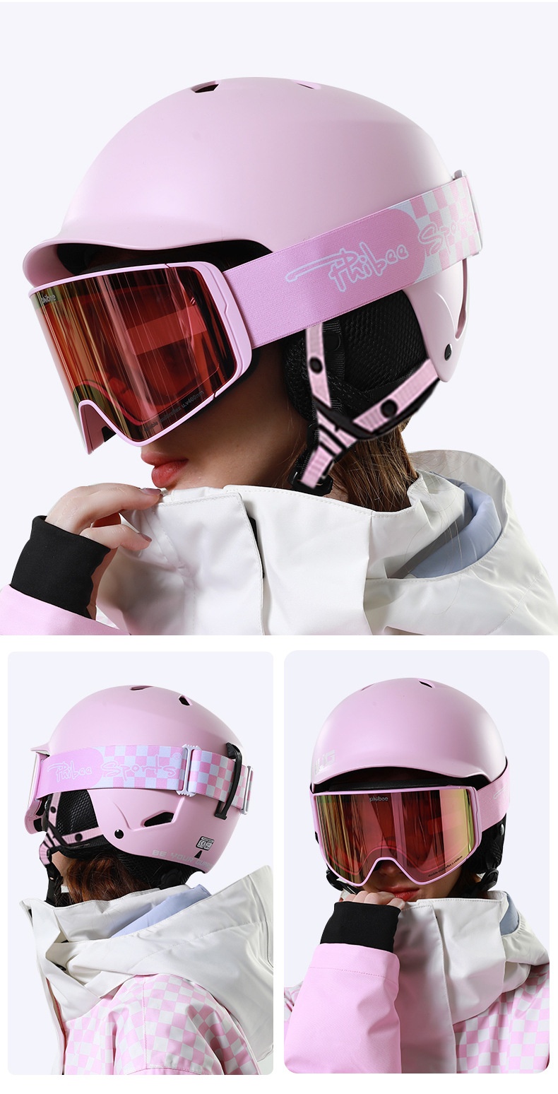 001 Phibee Elephat Ski Helmet Detachable For Childre Adults Outdoor Sports Equipmet Sigle Ad Double Board Ear_voghion.com