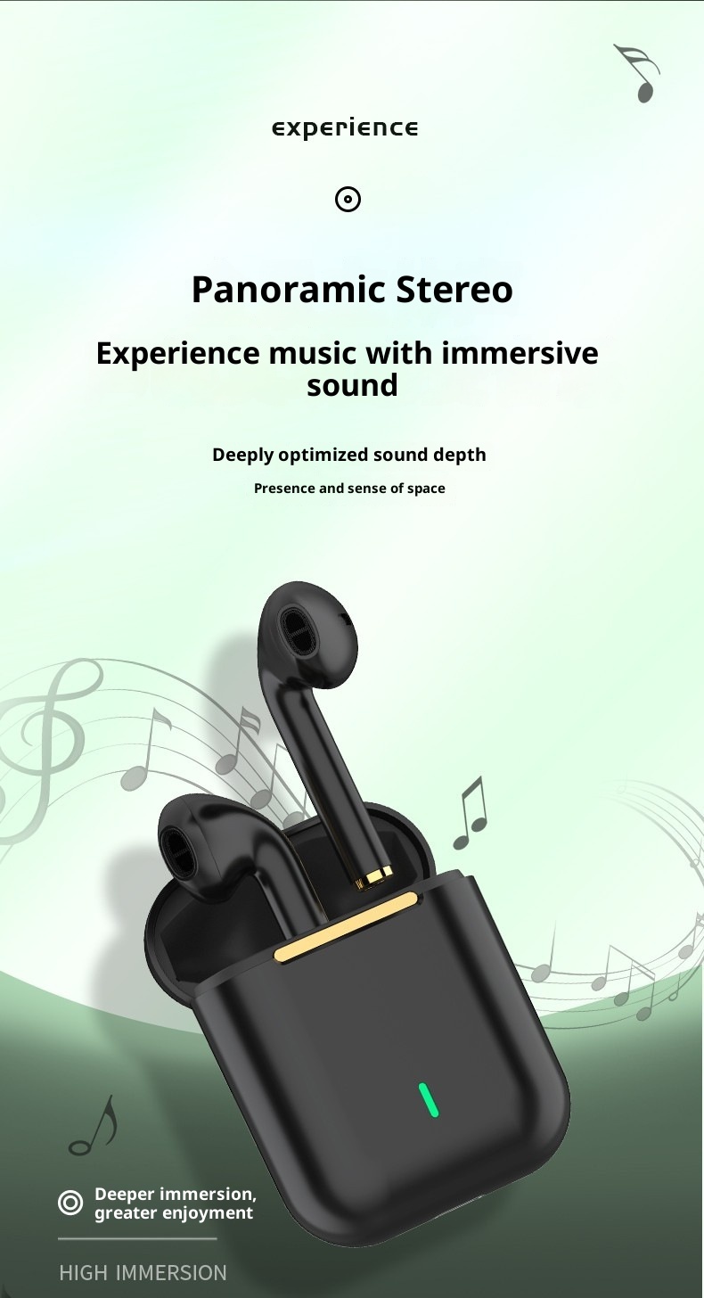 3c J18 Wireless Bluetooth Earphones Noise Cancelling Private Mold TWS In-Ear Stereo Sports New Hot Item_voghion.com