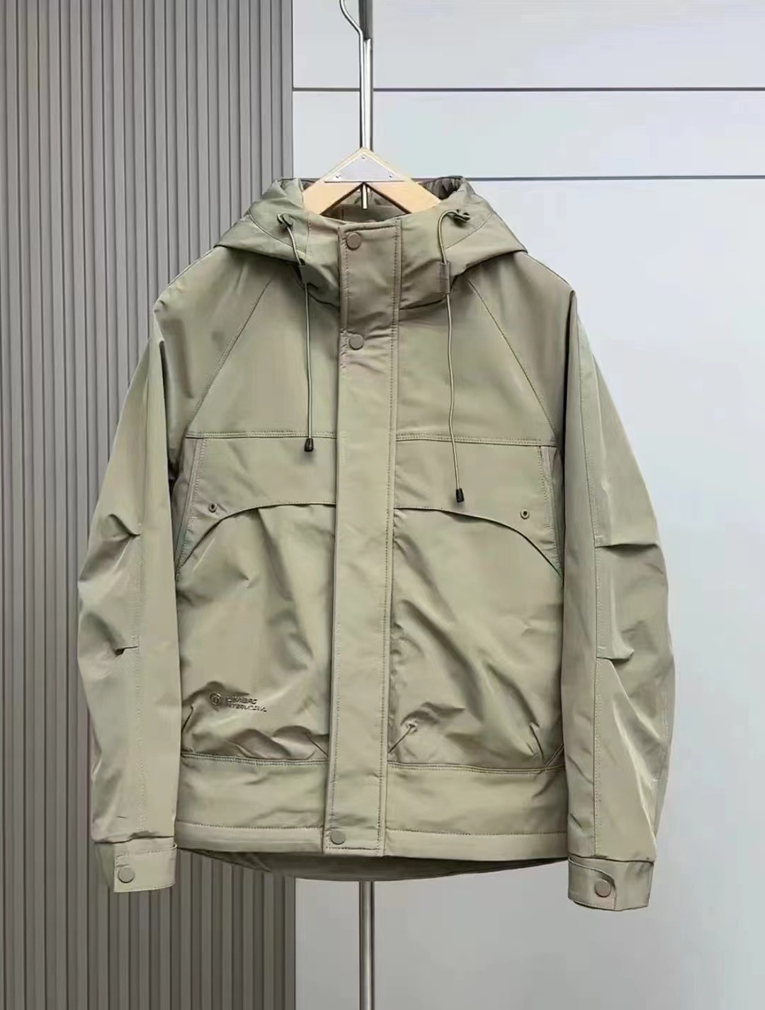 boy Factory Direct Hooded Loose Padded Windproof Thickened Double Cotton Softshell Jacket Men's Workwear Warm Winter_voghion.com