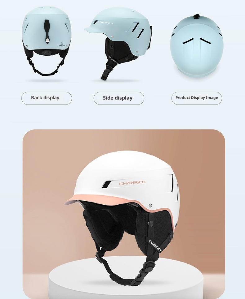 001 Leichter, warmer und winddichter Unisex-Skihelm für Erwachsene, geeignet für Outdoor-Aktivitäten wie Radfahren, Motorradfahren und mehr. Geeignet für E-Bikes und Motorräder._voghion.com