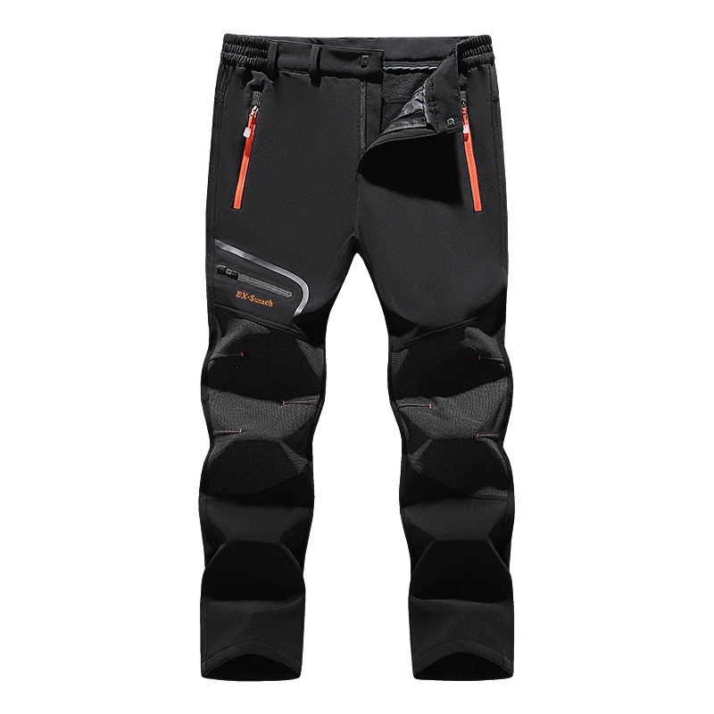 001 Men's Windproof Waterproof Outdoor Sports Hiking Spring Autumn Thin Soft Shell Rainproof Mountaineering Pants_voghion.com