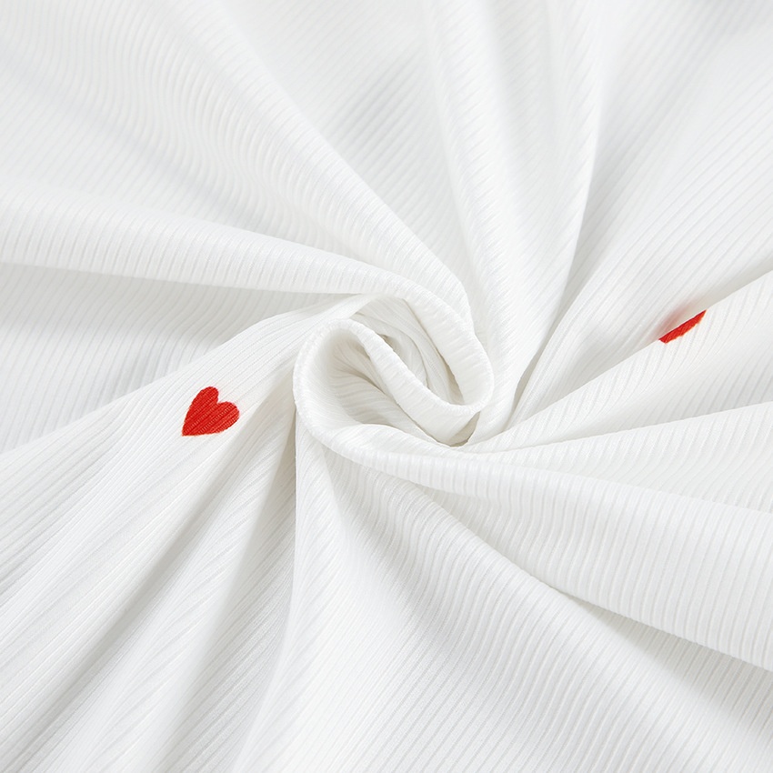 ChicShe 2025 Europäische und amerikanische Frühlings-Strick-Hausmode für Damen, Herzmuster-Ärmel, lange Hose, lockerer zweiteiliger Pyjama_voghion.com