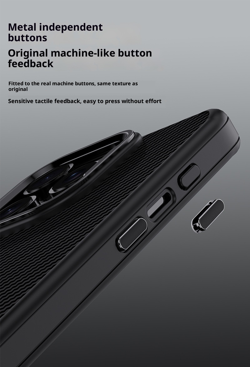 TechGlobe Adatto per il telefono cellulare 16promax Nuova custodia protettiva anti-caduta per iPhone 16pro, 16plus in fibra di carbonio_voghion.com