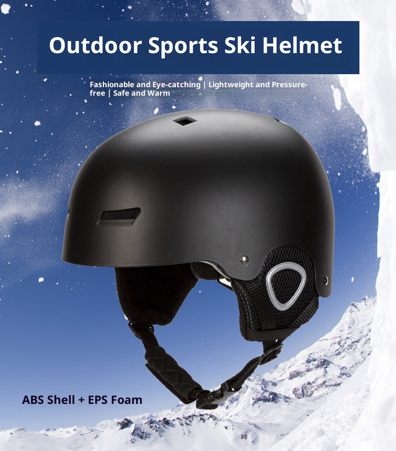 001 Professioneller Jugend-Longboard-Einzel- und Doppelboard-Helm für Erwachsene, Ski-Outdoor-Sportarten, Gehörschutz, warmer Helm_voghion.com