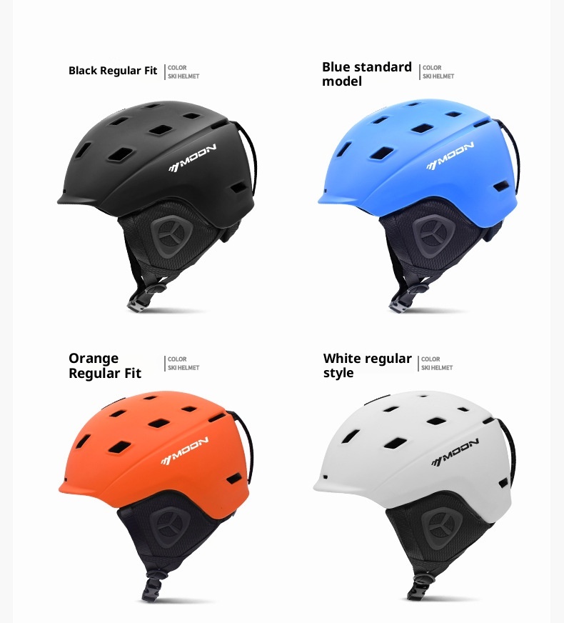 001 MOON Einteiliger Schutzhelm für Outdoor-Skibekleidung, Unisex, Profi-Skihelm_voghion.com