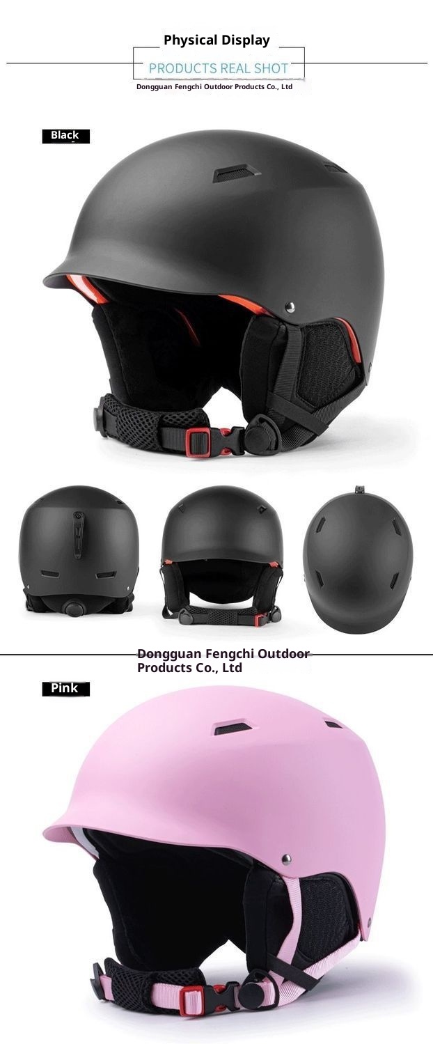 001 Professional Adjustable Snowboard Equipment Protective Gear Men And Women Warm Anti-collision Helmet Ski Cap_voghion.com