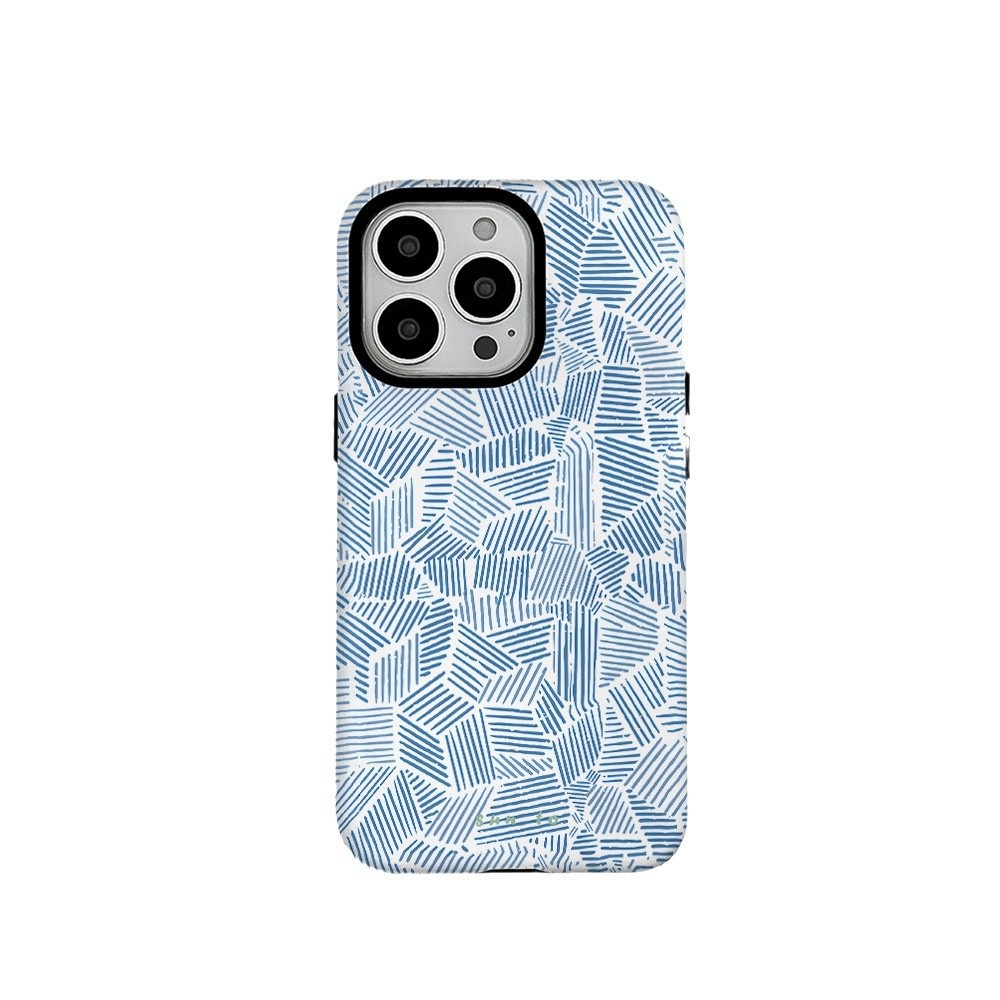 Coque rigide TechGlobe Ins Style Personality Patchwork à rayures, compatible avec iPhone 16 Pro Max/14/11/X_voghion.com