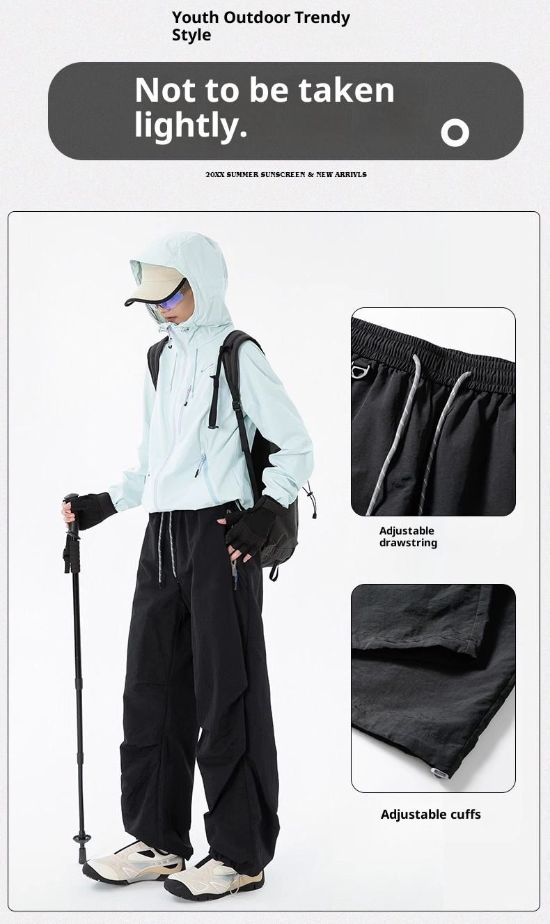 001 Woodpecker Outdoor Softshell voor dames Nieuwe zomer Losse waterdichte zonbescherming Cargo Hiking Sport Lange broek_voghion.com