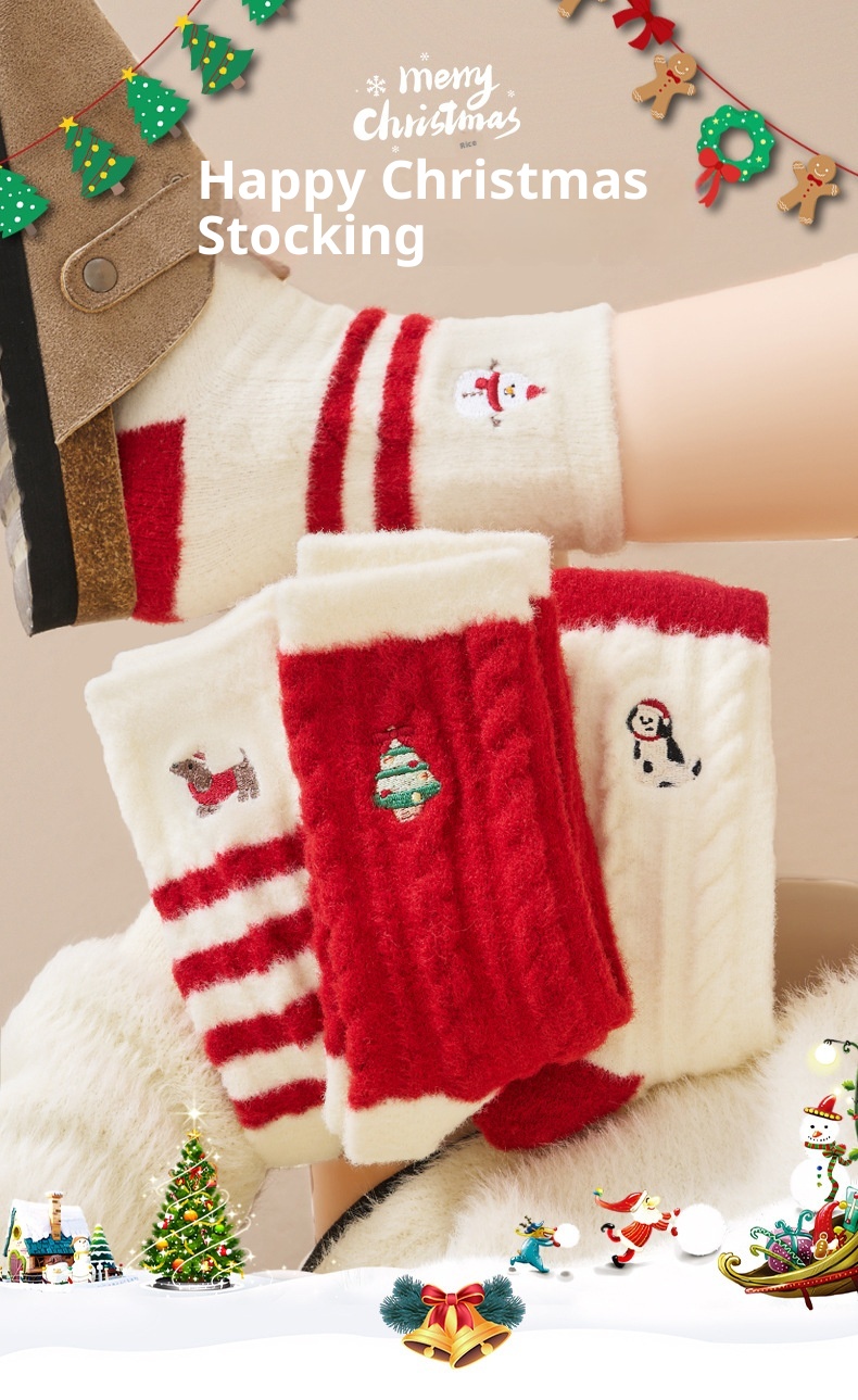 Lillian Lillian Christmas For Women, Autumn And Winter Thickened Plush Thermal Insulation Floor Socks, Cross-Border Foreign Trade Zhuji_voghion.com
