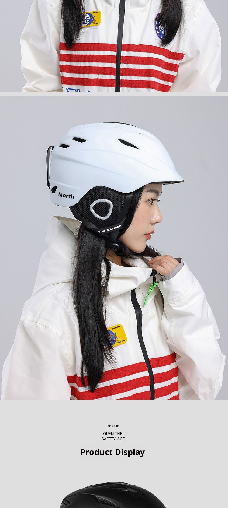 001 All-in-One Professional Ultra-Light Snowboard Snow Adjustable Thickened Ski Helmet Warm And Comfortable_voghion.com