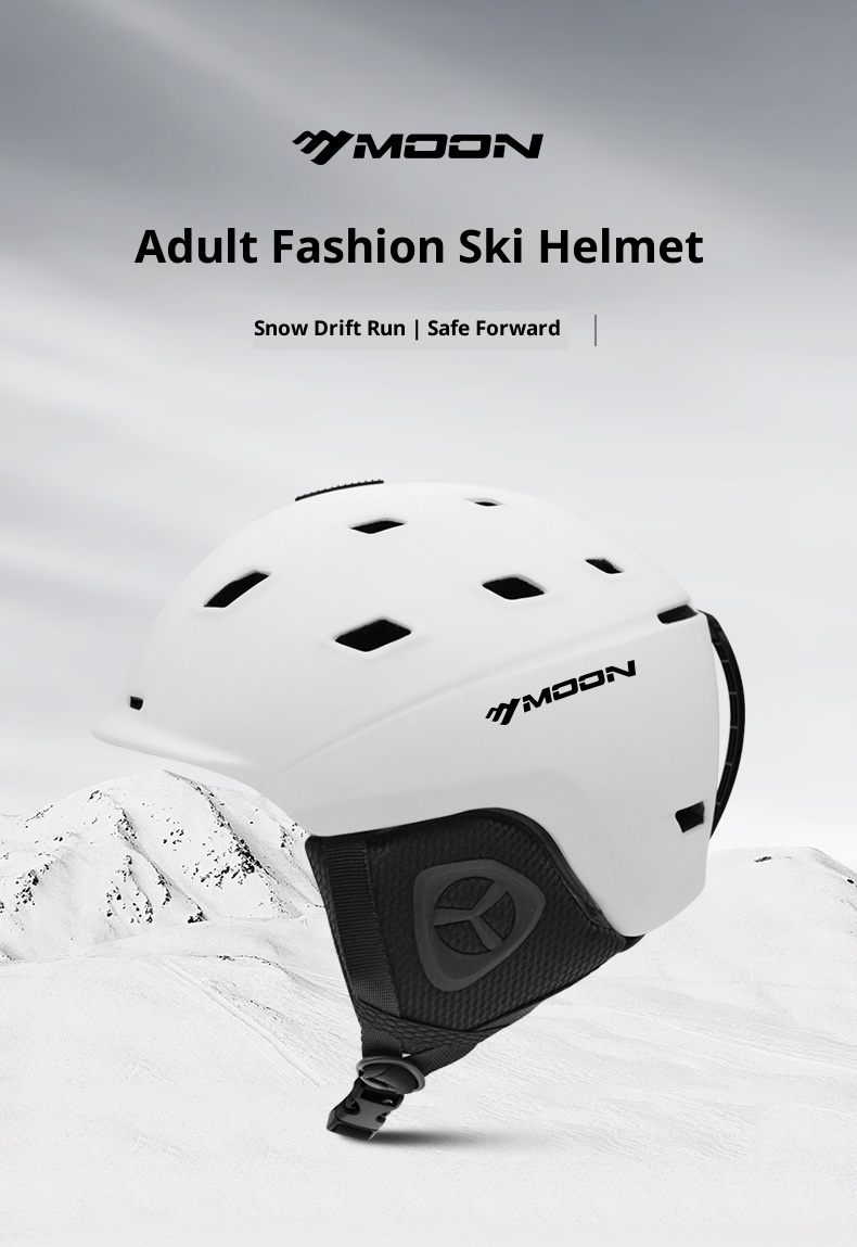001 MOON Einteiliger Schutzhelm für Outdoor-Skibekleidung, Unisex, Profi-Skihelm_voghion.com