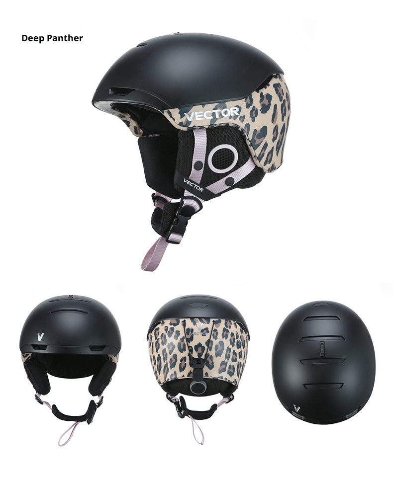 001 VECTOR Ski Anti-Collision Streamlined Split Protection Sports Outdoor Professional Snow Helmet Unisex_voghion.com