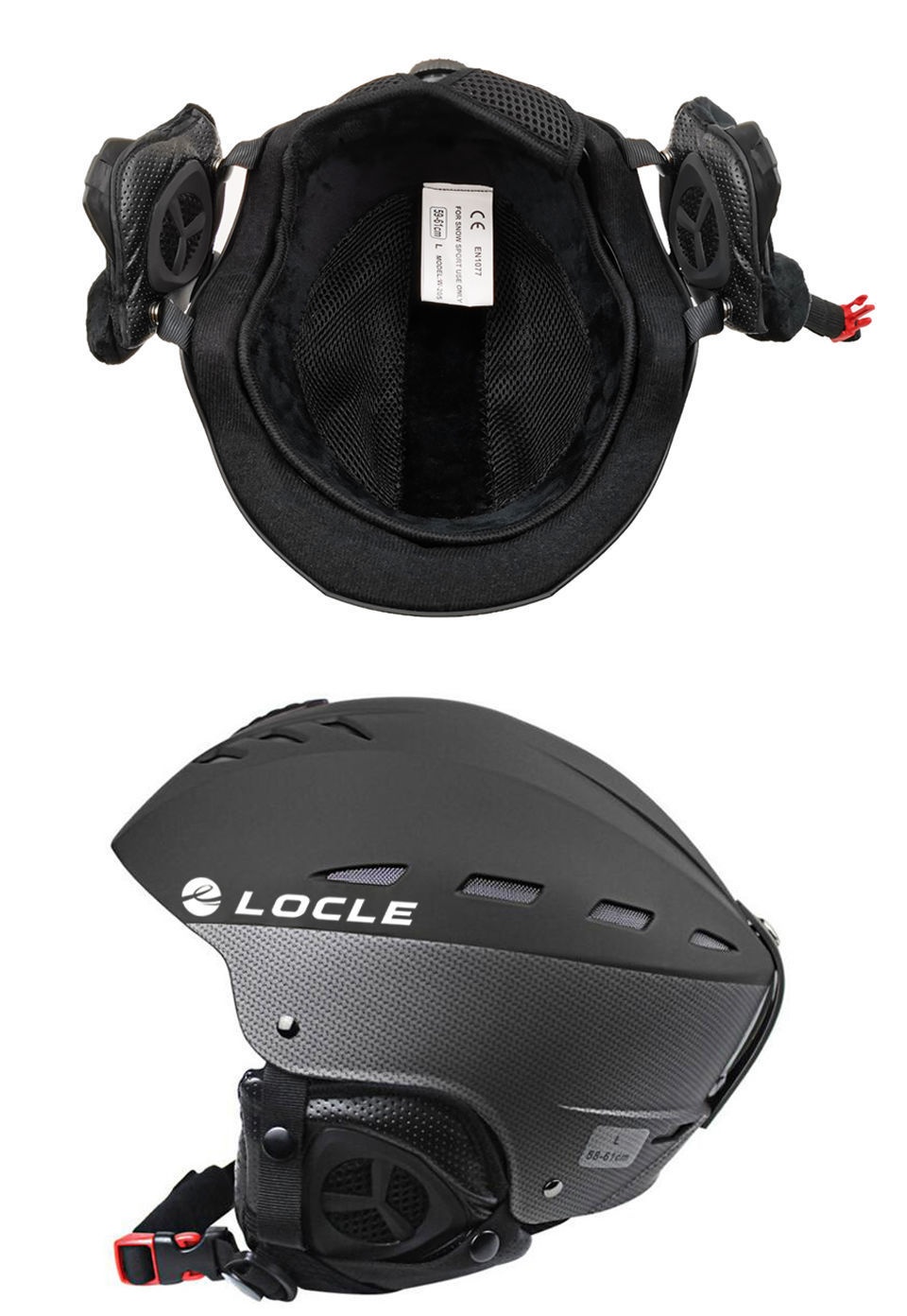 001 LOLE Sicherheits-Snowboardhelm für Erwachsene, Männer, Frauen und Kinder mit integriertem Antikollisionsschutz_voghion.com