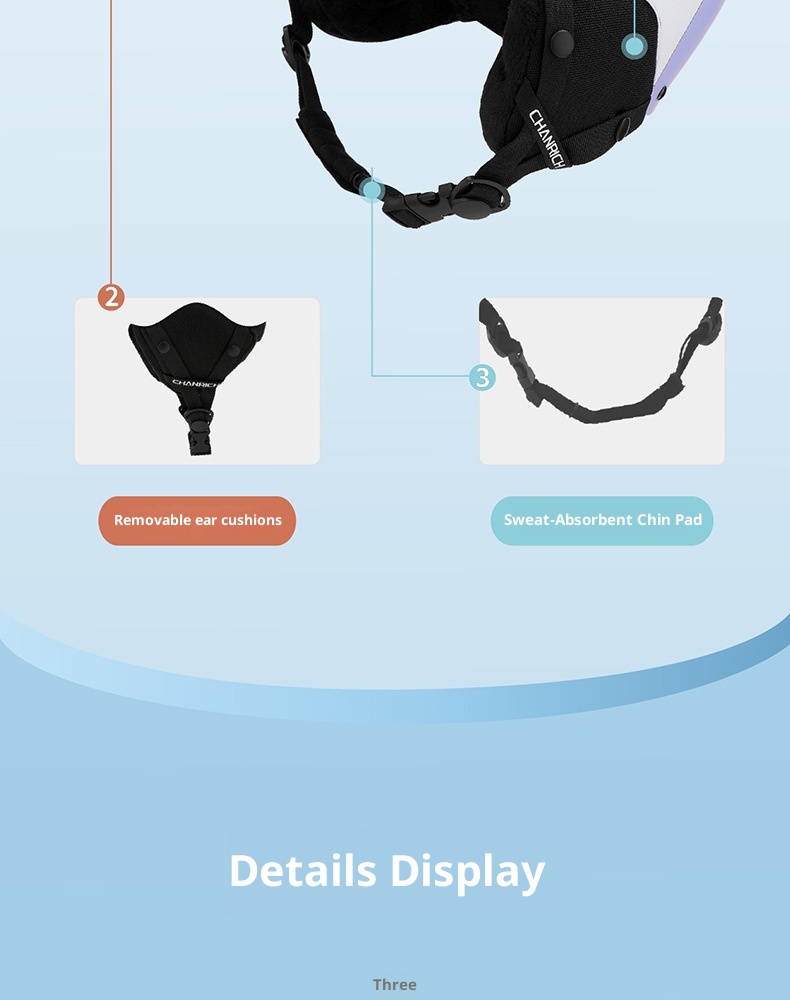 001 CHANRICH Neuer modischer Skihelm für Jugendliche, winddicht, warm, Unisex, Outdoor-Fahrausrüstung, Schutz_voghion.com