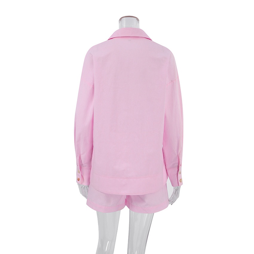 ChicShe 2024 Pigiama estivo a maniche lunghe europeo e americano all'ingrosso in cotone e lino da donna, moda ampia transfrontaliera_voghion.com