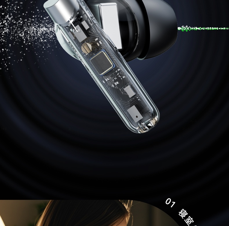 3c Cross-border AI Translation Hot-Selling True Wireless Bluetooth Earbuds Noise Cancelling In-Ear Long Battery Life Large_voghion.com