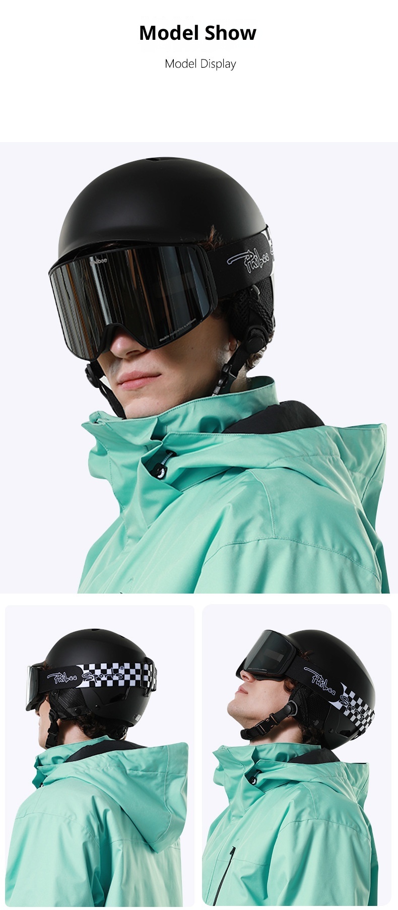 001 Phibee Elephat Ski Helmet Detachable For Childre Adults Outdoor Sports Equipmet Sigle Ad Double Board Ear_voghion.com