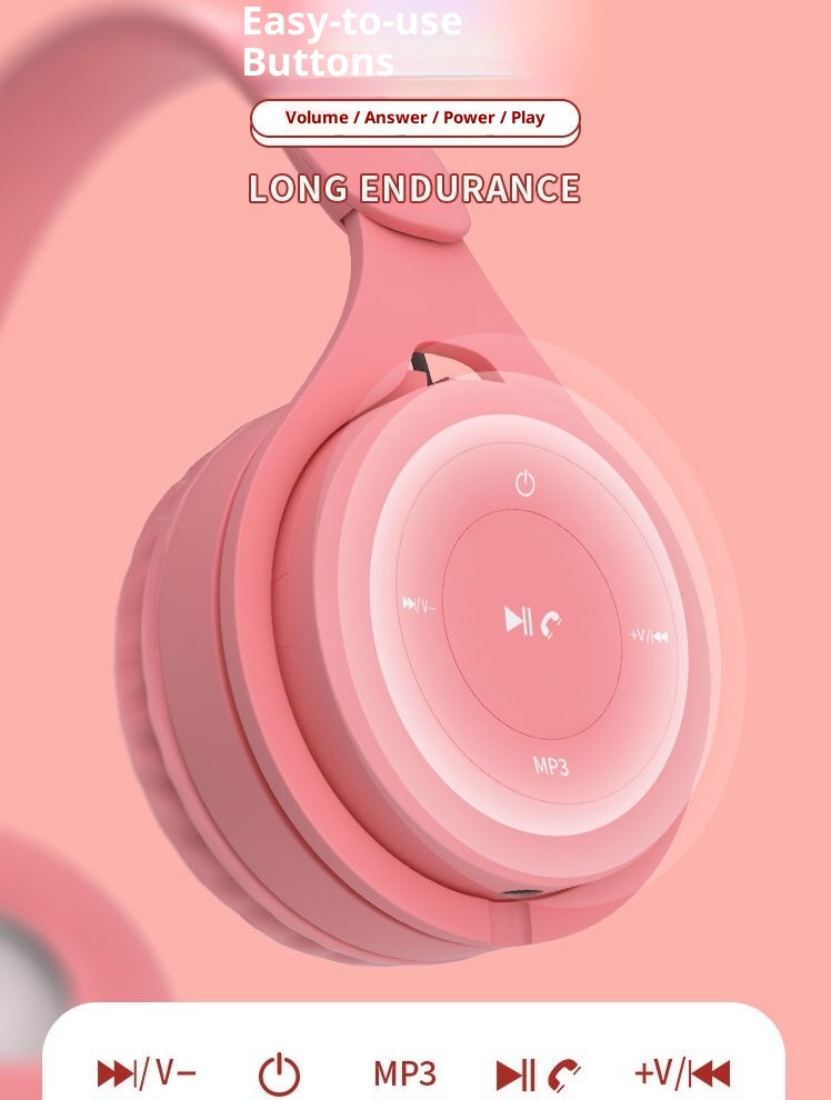 3c Hot-Selling Macaron Head-Mounted Bluetooth Cartoon Children Student Y08 Gift Mobile Phone Game Headset_voghion.com