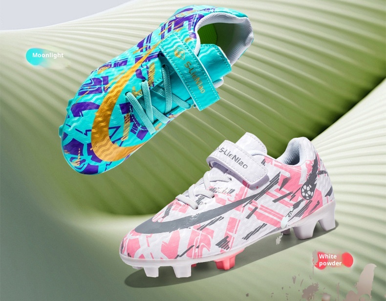 Botas de fútbol ShoeGlobe para hombre y mujer con tacos rotos, TF para adultos, zapatillas de entrenamiento para niño y niña, césped artificial AG con tacos largos_voghion.com