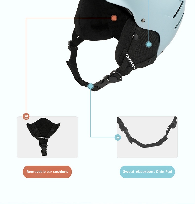 001 Leichter, warmer und winddichter Unisex-Skihelm für Erwachsene, geeignet für Outdoor-Aktivitäten wie Radfahren, Motorradfahren und mehr. Geeignet für E-Bikes und Motorräder._voghion.com