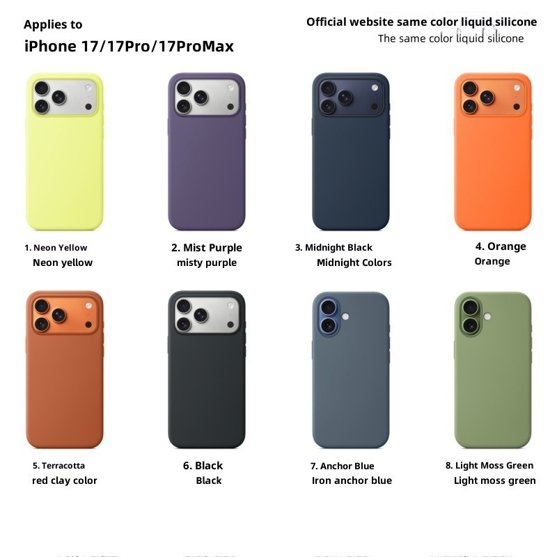 Nuovo prodotto TechGlobe compatibile con la custodia per iPhone Air Liquid Animation 17 Pro Max con pulsante touch magnetico per fotocamera AI_voghion.com