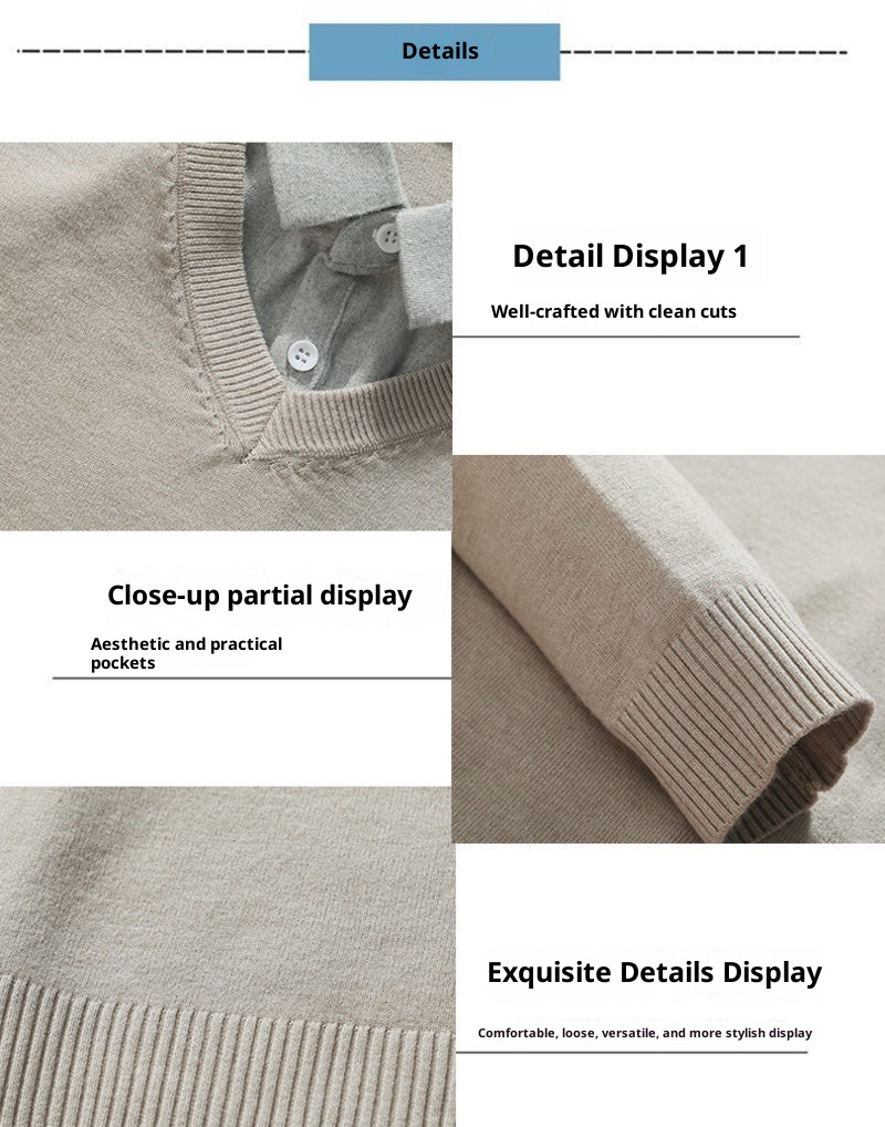 ragazzo Ragazzo Ragazzo Commercio Estero Transfrontaliero Dropshipping Trdy Nuovo 2025 Autunno Camicia Colletto Due Pezzi Maglione Pullover Per_voghion.com