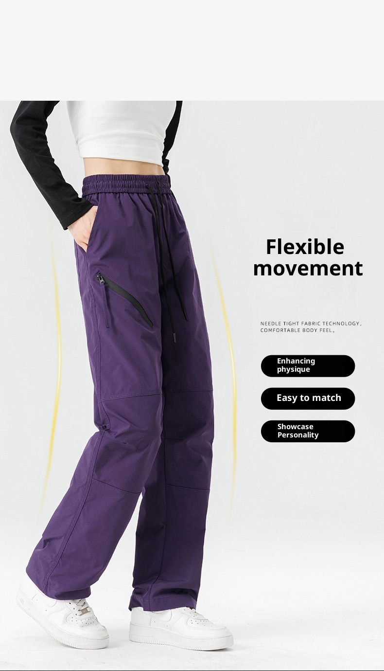 001 Woodpecker Outdoor Softshell Damskie Wiosna Lato Nowe Proste Cargo Wiatroszczelne Wodoodporne Plus Size Spodnie Casualowe Męskie_voghion.com