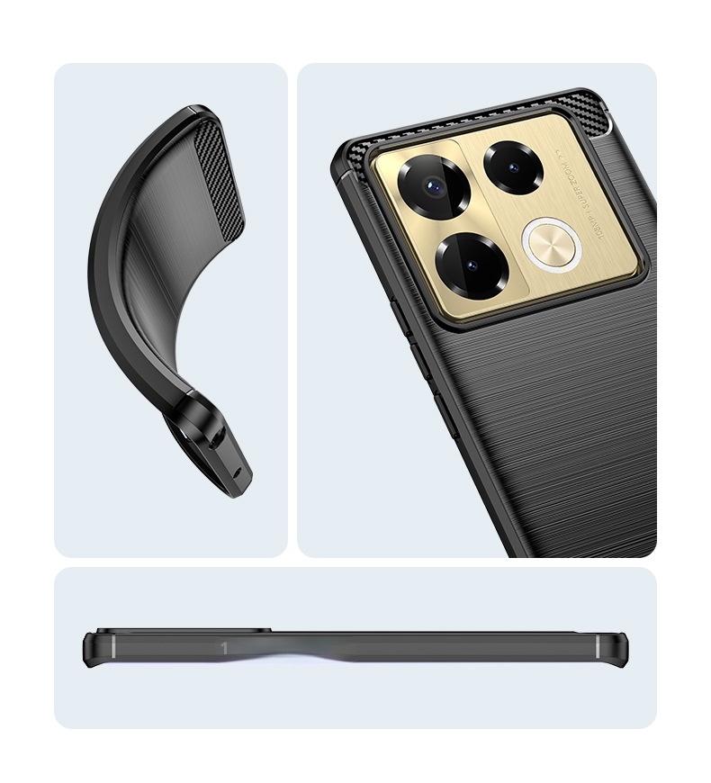 TechGlobe Schutzhülle, geeignet für Transsion Note40 und Infinix Note40Pro+ 5G, gebürstetes, stoßfestes Softcase_voghion.com