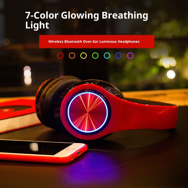 3c Cross-Border Hot-Selling B39 Luminous Wireless Foldable Stereo Bluetooth Headphones Factory Direct Sale_voghion.com