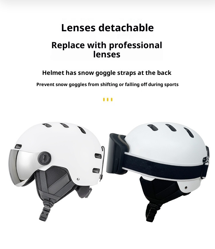 001 Gafas de esquí y nieve para deportes al aire libre, nuevas, transfronterizas, integradas, para hombre y mujer, con casco para esquí y snowboard, cálidas y seguras._voghion.com