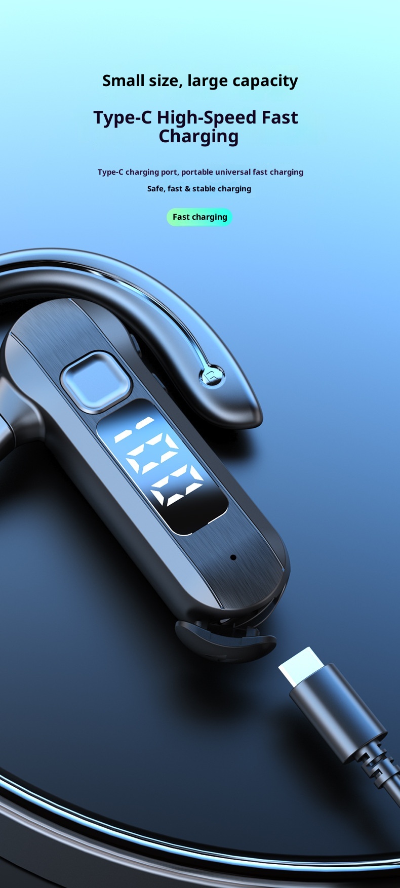 3c New OWS Bluetooth Headphones Bone Conduction Wireless Open Ear Running Noise Cancelling Stereo_voghion.com