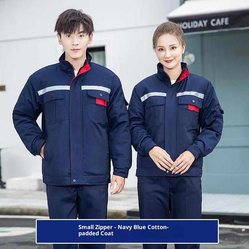 boy Winter Jacket For Men, Thickened, Wear-resistant, Cold-proof, Warm, Reflective Strips, Outdoor Cold Storage Work,_voghion.com