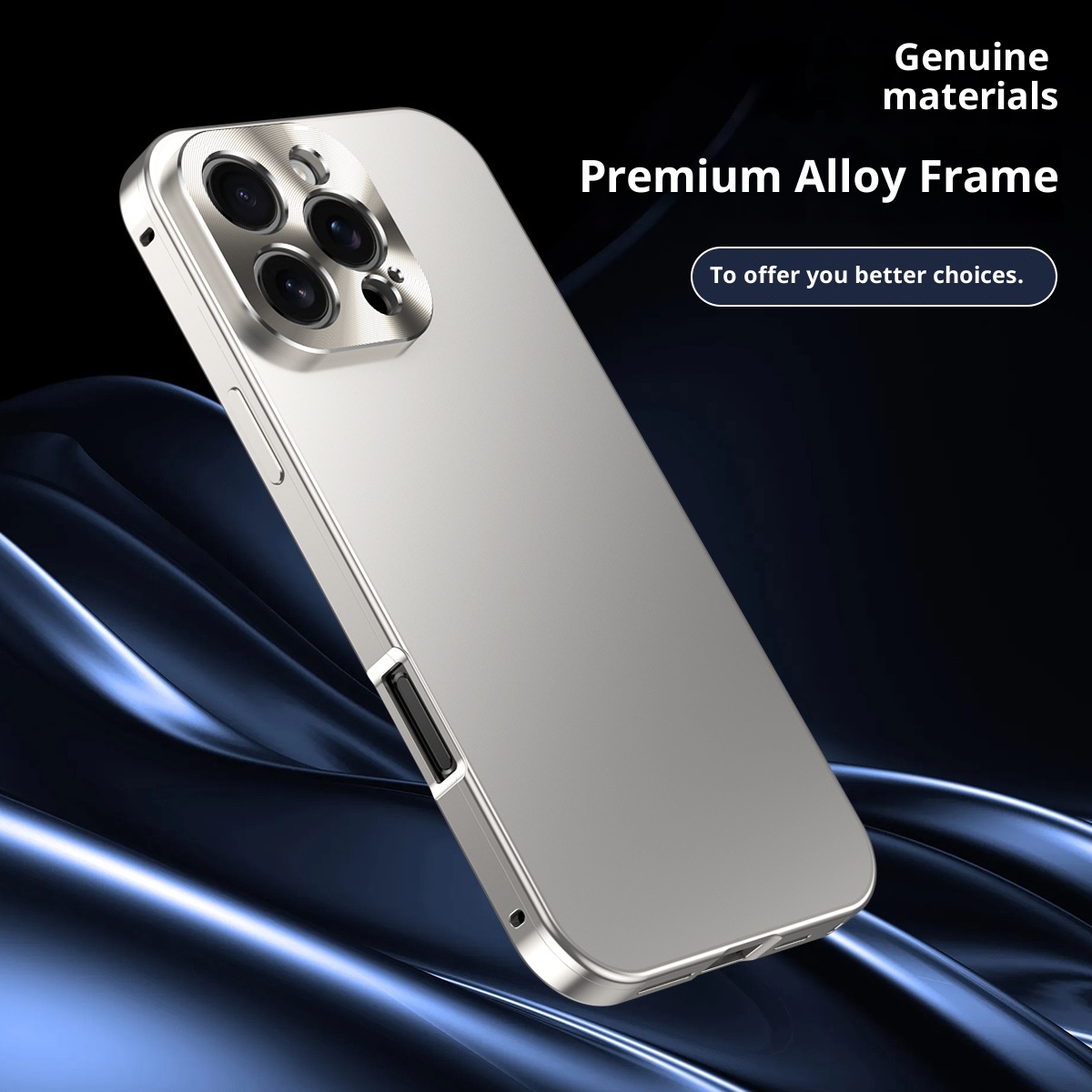 TechGlobe Cross-border New Metal Magnetic Anti-drop Case For IPhone 16/15/14/13/12/Pro Max_voghion.com