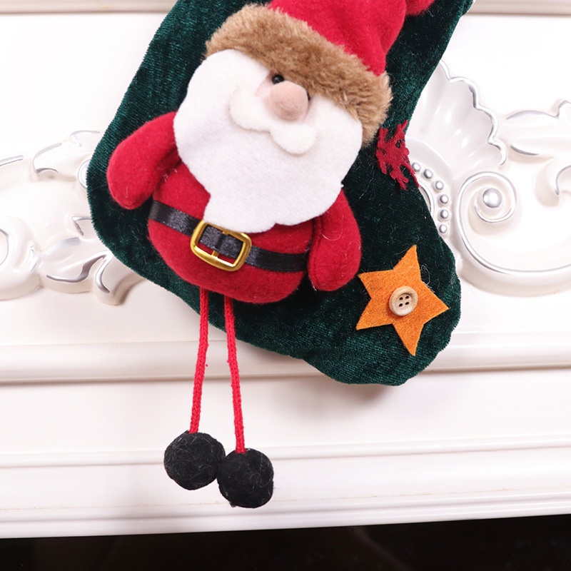 Lillian Cross-Border New Hot-Selling Supplies Medium Size Doll Stocking Cartoon 3D Christmas Ornament Decoration Gift_voghion.com