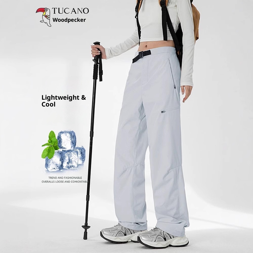 001 Calças de Trabalho Casuais Femininas Woodpecker Workwear, Novas para o Verão, Resistentes ao Vento e Impermeáveis, para Caminhadas, para Homens de Baixa Estatura_voghion.com