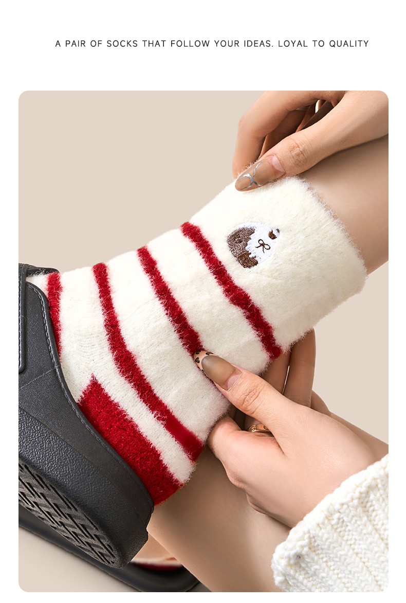 Lillian Lillian Christmas For Women, Autumn And Winter Thickened Plush Thermal Insulation Floor Socks, Cross-Border Foreign Trade Zhuji_voghion.com