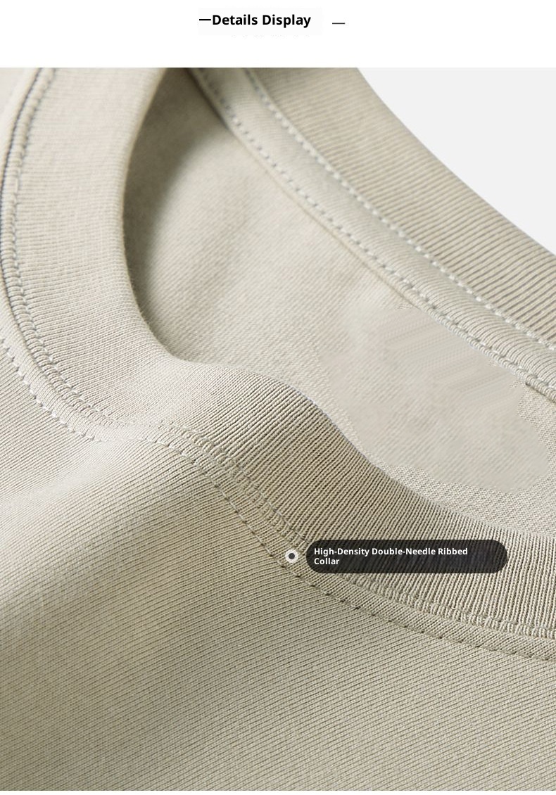 boy 230G Combed Cotton Crew Neck Long Sleeve Top Unisex Solid Color T-Shirt Autumn New Loose Base Shirt_voghion.com