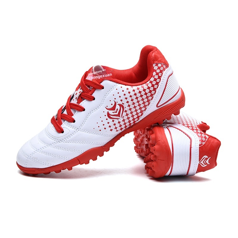 ShoeGlobe Children's For Girls, Korean Style Studded Shoes, New Boys And Girls Pink Soccer Training Shoes With Broken Studs_voghion.com